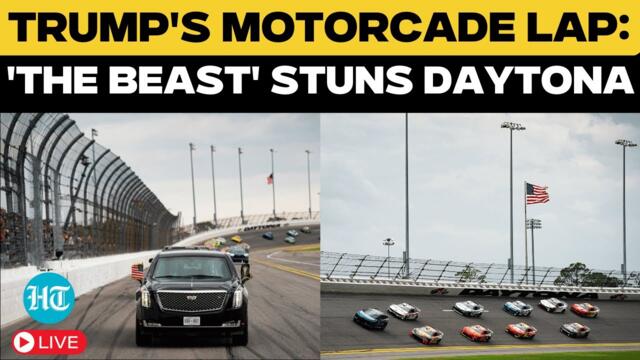 President Trump LIVE: Kicks Off Daytona 500 As 'The Beast' Leads Parade Lap | Historic NASCAR Moment