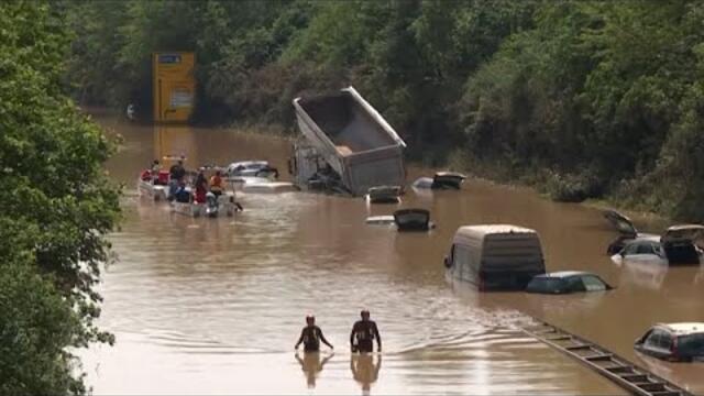 ГЕРМАНИЯ СЕ ВЪЗСТАНОВЯВА ОТ НЕЗАПОМНЕНОТО НАВОДНЕНИЕ (19.07.2021)