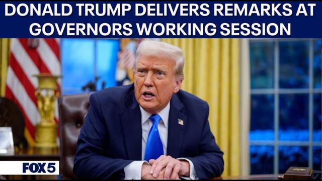 LIVE: President Donald Trump speaks at Governor's Working Session