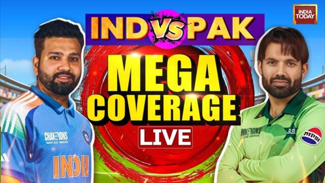 India Vs Pakistan Live | Champions Trophy 2025 LIVE| India vs Pakistan LIVE Match Today| India Today