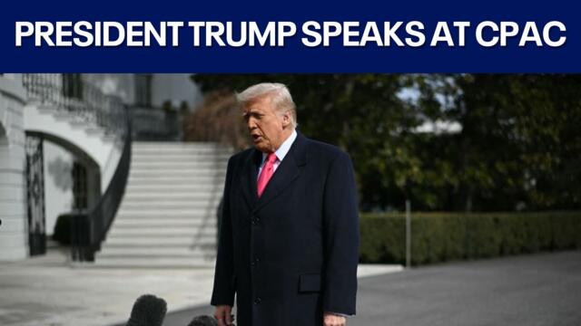 President Trump gives remarks at CPAC