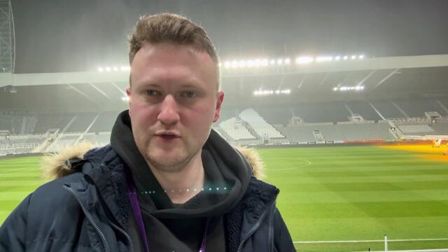 Newcastle United 4-3 Nottingham Forest - Jordan Cronin reacts