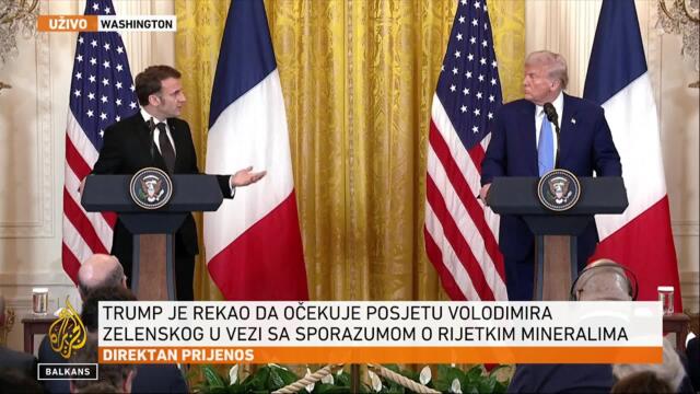 Poruke Trumpa i Macrona nakon sastanka u Bijeloj kući