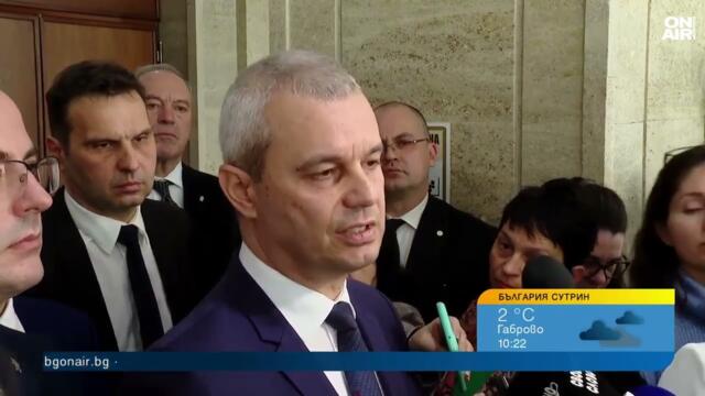 Костадин Костадинов: Внасяме декларация в Европарламента срещу българската полиция