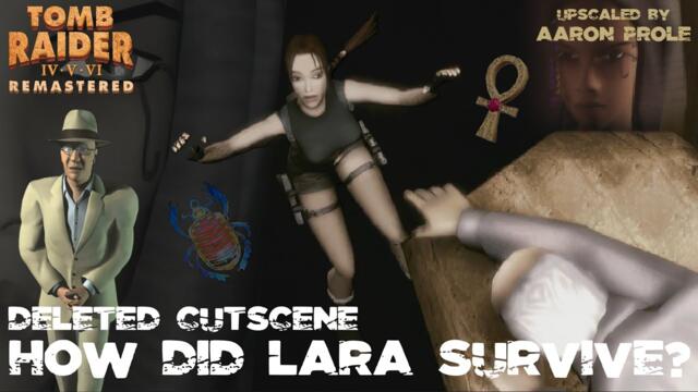 How Lara Survived The Last Revelation?! (Deleted Cutscene) (HQ) | Tomb Raider 4-6 Remastered (PS5)