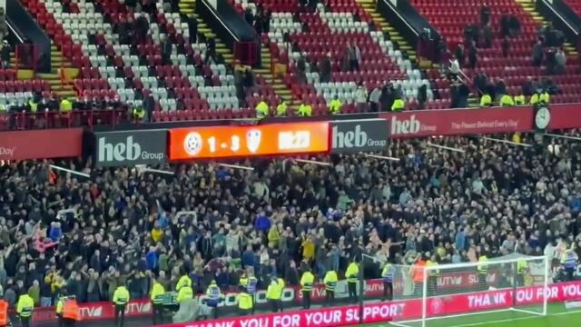Leeds celebrate a huge win over Sheffield United