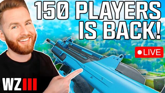 NEW UPDATE?! 150 Player Lobbies Are Back!!!! Warzone Solo Snipes w/ IceManIsaac