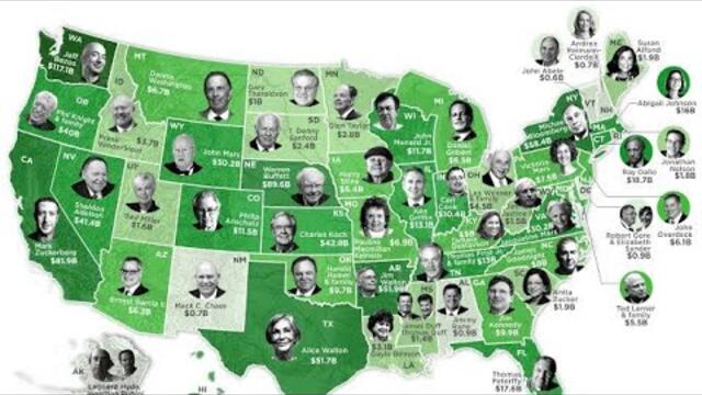 Most Richest Person From Different US States