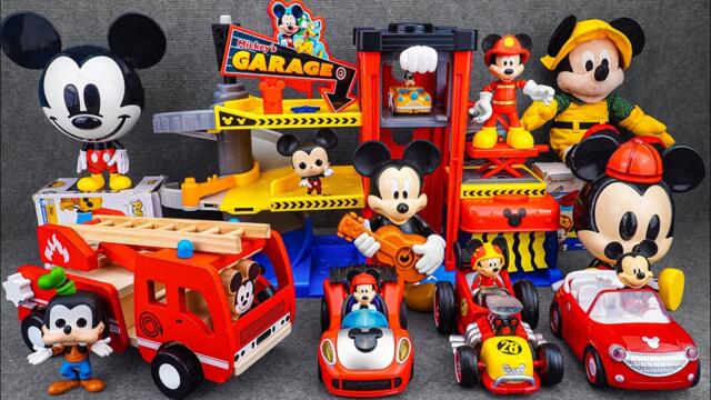 Satisfying with Unboxing Disney Junior Mickey Mouse Weebles Race Garage Playset| Review Toys ASMR
