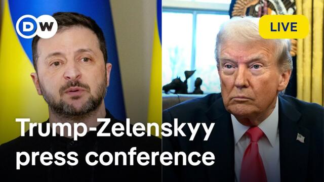 US President Trump and Ukraine's President Zelenskyy hold press conference | DW News