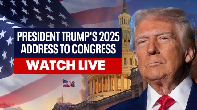 President Trump's 2025 Address to Congress | WATCH LIVE 🔴