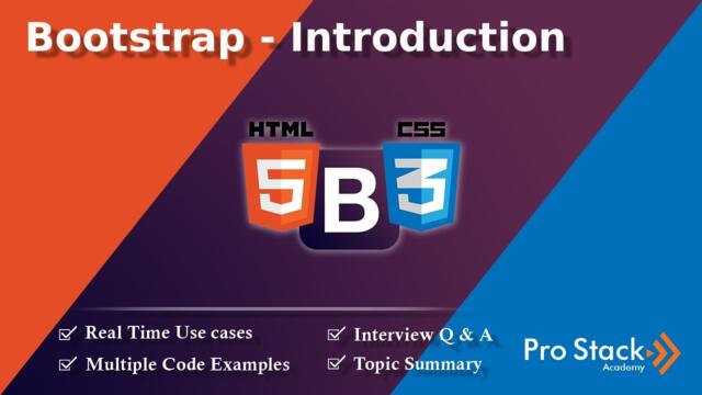 Bootstrap - Introduction | Pro Stack Academy