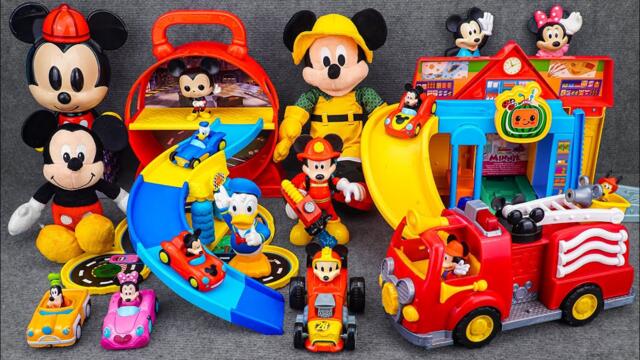 Satisfying with Unboxing Disney Junior Mickey Mouse Station Slide Playset | Review Toys ASMR