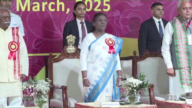 President Droupadi Murmu graces the golden jubilee celebration of Brahma Kumaris, Hisar