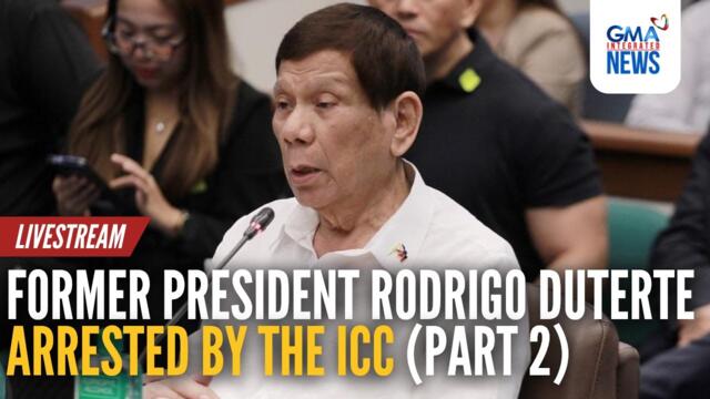 LIVE: Former President Rodrigo Duterte arrested by the ICC (Part 2) | GMA Integrated News
