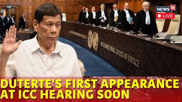 LIVE | Rodrigo Duterte News | Ex-Philippines President Duterte's First World Court Appearance | N18G