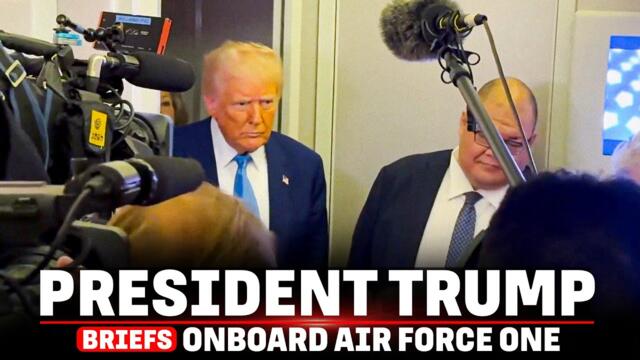 President Trump Speaks to Reporters onboard Air Force One on Putin| USA- Russia Talks| Zelenskyy