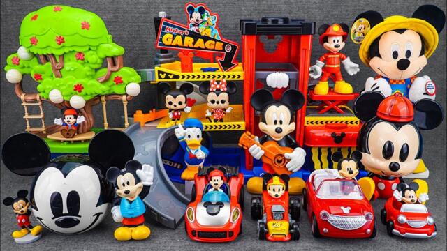 Satisfying with Unboxing Disney Junior Mickey Mouse Ready to Race Garage Playset | Review Toys ASMR
