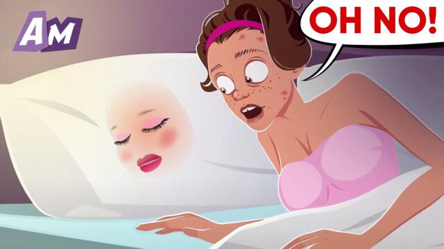 A Beauty's Makeup Ended Up On The Pillow