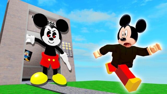 Mickey Mouse Play Evil Mickey Mouse ELVEVATOR in Roblox