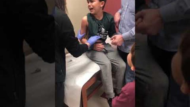 Flu shot.........”easy”😂😂