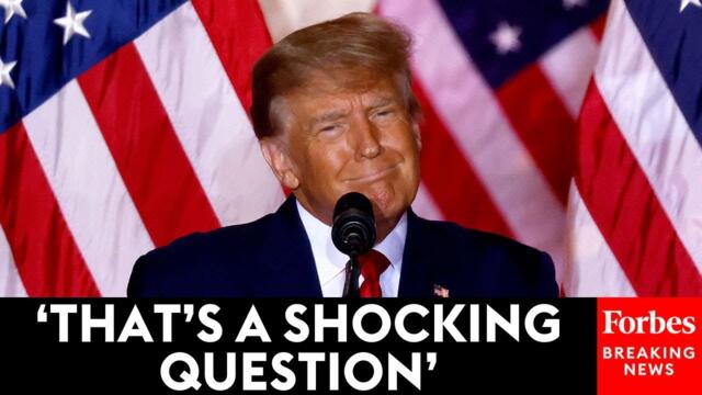 President Trump Surprised At Question From Reporter During White House Event