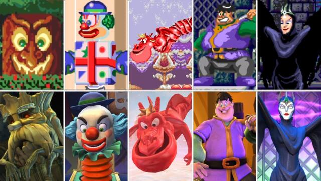 Castle of Illusion Starring Mickey Mouse All Bosses Comparison - Original 1990 Vs Remake 2013