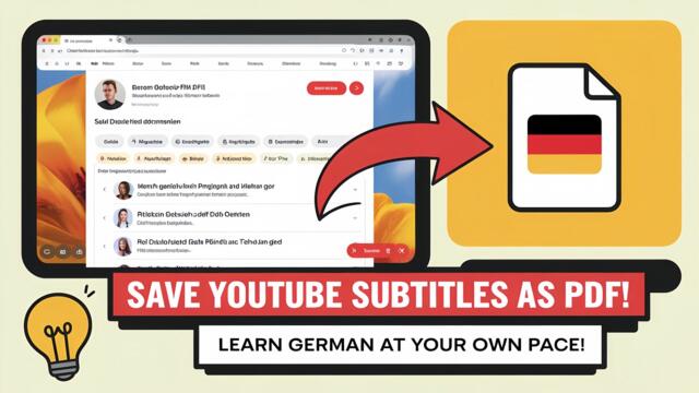 How to Save YouTube Subtitles as PDF – Perfect for Language Learners!