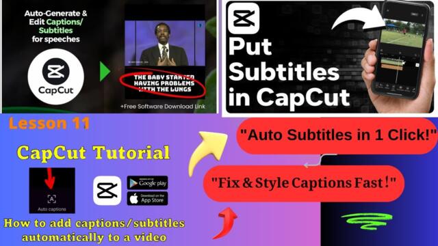 "How to Auto-Generate & Edit Subtitles in CapCut – How to edit and adjust subtitles