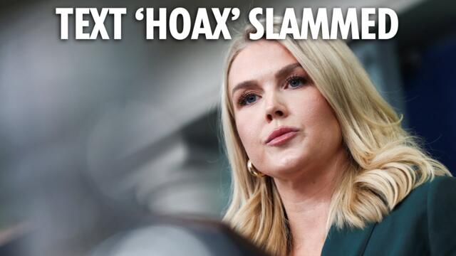 Karoline Leavitt issues blistering takedown of 'war plan' group chat 'lies'
