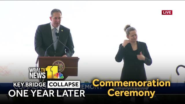 Maryland members of Congress speak at commemoration ceremony