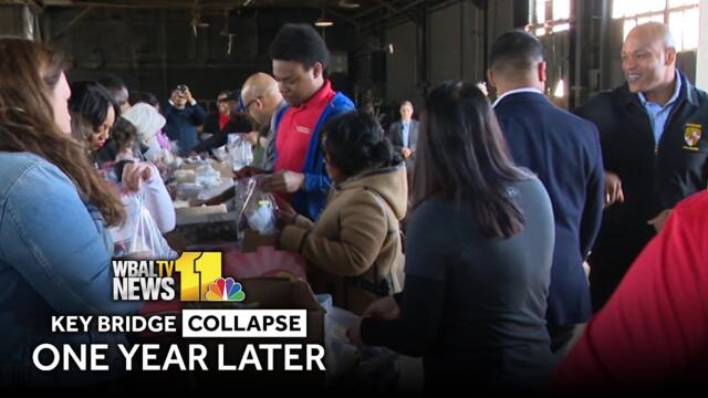 Marylanders give back one year after Key Bridge collapse