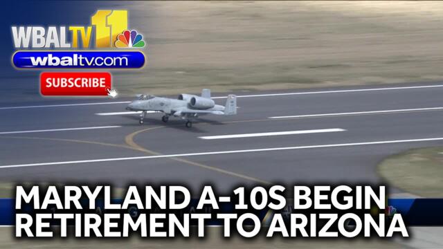 Maryland's A-10s begin retirement to Arizona