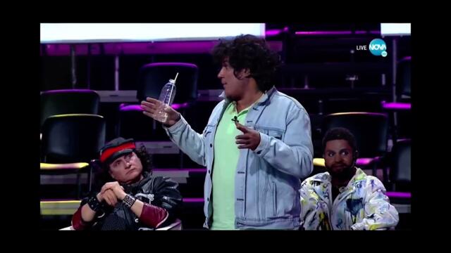 СКАНДАЛ:Азис и Фънки си подхвърлят реплики по между си.