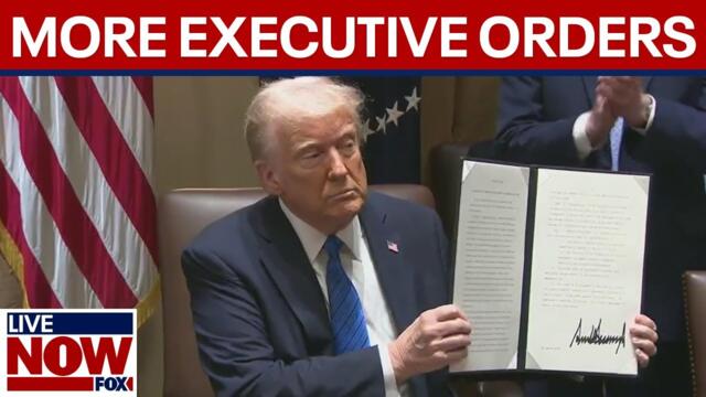 President Trump meets with U.S. ambassadors, signs more executive orders
