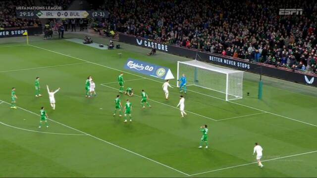 Valentin Antov Goal | Ireland vs Bulgaria 0-1 Highlights | UEFA Nations League 2025