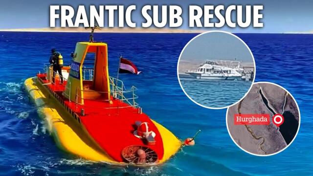Tourist submarine sinks killing six and leaving five trapped in Egypt
