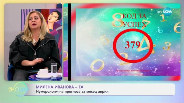 Нумерологична прогноза за месец април с  Милена Иванова - Еа - „На кафе“ (26.03.2025)