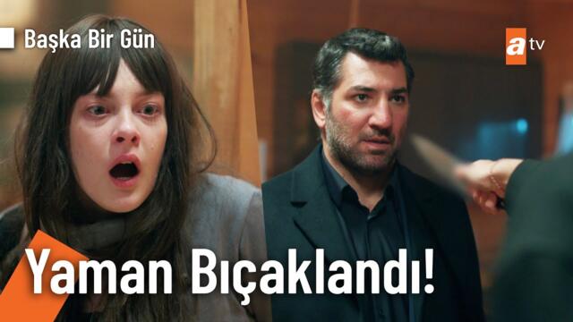Tuna, Deniz'i kurtarmak için Yaman'ı bıçakladı! - Başka Bir Gün 9. Bölüm