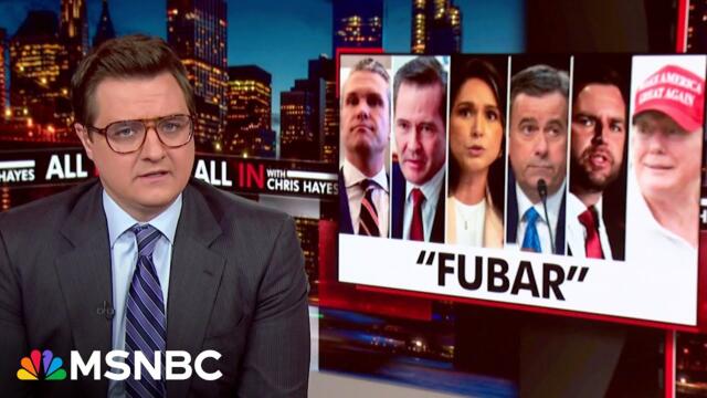 ‘Where was the president?’ Hayes on Trump’s alarming absence amid war plans group chat