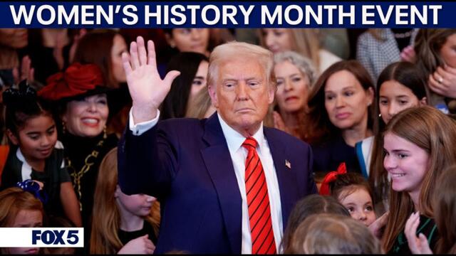 FULL VIDEO: President Donald Trump participates in Women's History Month event