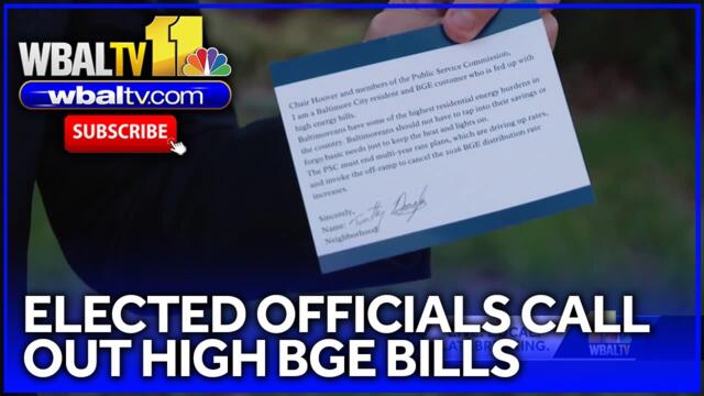 Elected officials call out high BGE bills