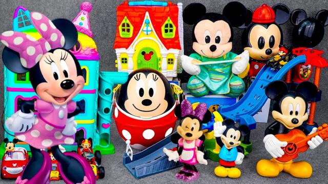 12 minute Satisfying Unboxing Disney Mickey Mouse Weebles Slide Playset | Review Toys ASMR TOYS