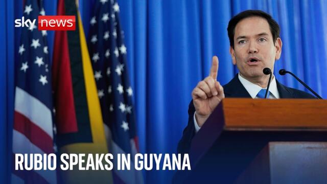 Marco Rubio holds news conference with Guyanese President Irfaan Ali