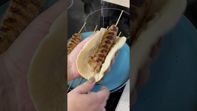 Вкусный ужин 🥘 Быстро и просто Готовим люля - кебаб на гриле #рецепти #готовимдома #вкусно #ужин