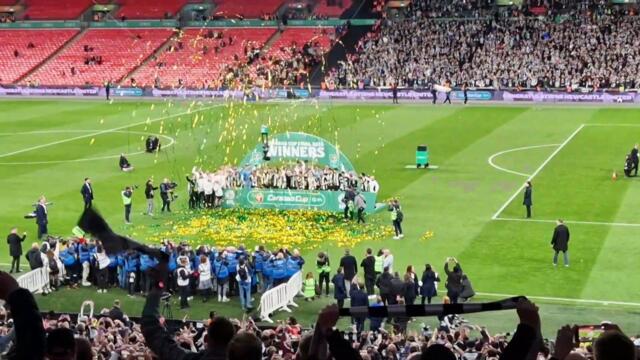 Carabao Cup celebrations taking shape