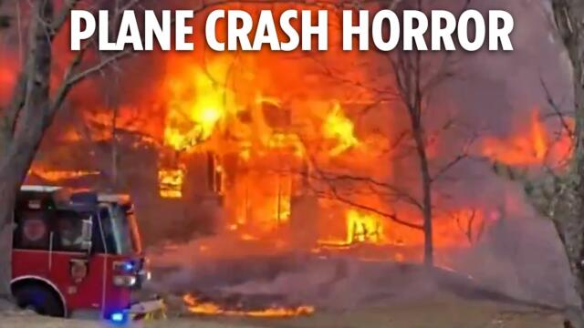 Plane crashes into Minnesota home sparking huge fireball