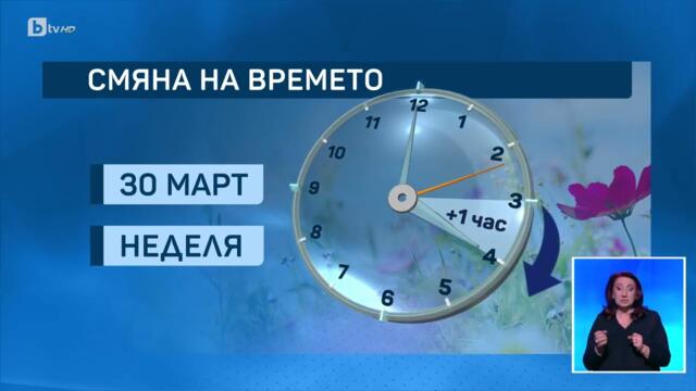 Лятно часово време: Тази нощ местим часовниците с час напред