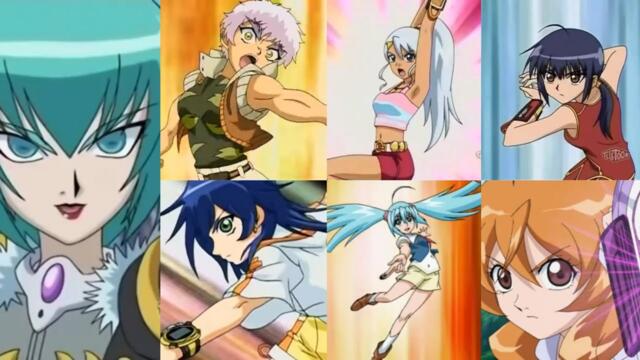 BAKUGAN Girls All Throws And Stands