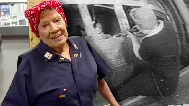 100-Year-Old 'Rosie the Riveter' Shows Off B-29 She Helped Restore